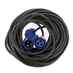CAVO PROLUNGA 220V CEE 17 - 25 MT IN VALIGETTA PLASTICA - PER CAMPER ROULOTTE