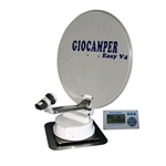 Manual motorized satellite antenna for campers - Giocamper Easy80V4