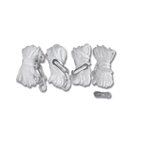 CORDE DI TENSIONE DA 4 METRI REGOLABILI SET DA 4 PEZZI PER TENDE - CAMPER ROULOTTE