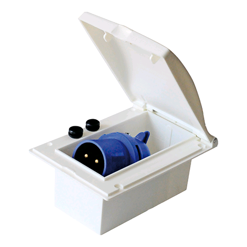 Presa Esterna CEE, Bianca, Antispruzzo 200-250 V, 16 A, 3 Poli - Foto 3