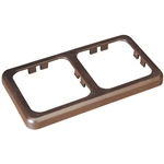 Cornice Doppia CBE Marrone Per Interruttori  82088122