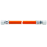 Tubo raccordo Gas 1/4F Sx Rame Ø10 - 80Cm