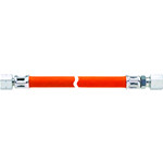 Tubo raccordo Gas 1/4F Sx Rame Ø8 - 150 Cm