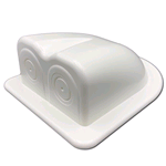 White 2 Hole Roof Grommet Cable Grommet