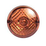 Lente naranja del faro