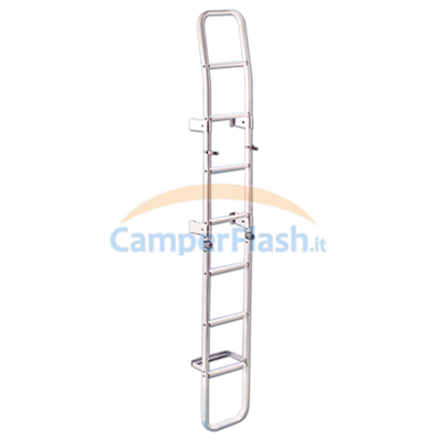 Espacio cibernético Proceso de fabricación de carreteras Mediar Accesorios y repuestos Camper Caravan | TR-S4600007 - ESCALERA ESCALERA  PLEGABLE EXTERIOR 8 PELDAÑOS PARA AUTOCARAVANA Y AUTOCARAVANA «SERIE OVAL»  230cm - TREM