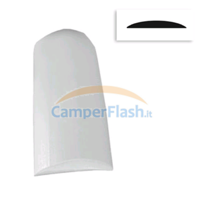 Ricambi e Accessori Camper Caravan prezzo offerta SI-1501510 - Profilo Coprivite  Bianco 1M / 11Mm Vendita A Metro - SI-FI