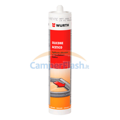 Ricambi e Accessori Camper Caravan prezzo offerta WU-0890172 - Silicone  Acetico Bianco 310 Ml Wurth - WURTH