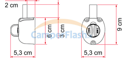 Serrure de porte standard Safe Door Guardian FIAMMA 2 pièces 05388-01-