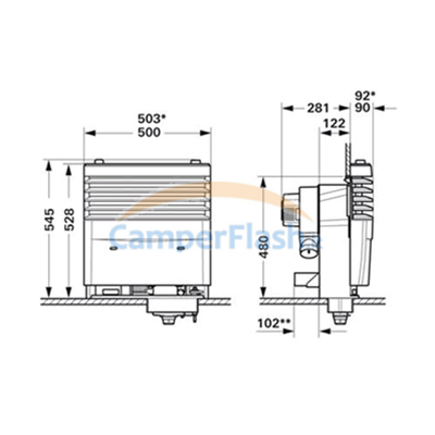 STUFA TRUMA SL3004 ACCENSIONE AUTOMATICA CONF. BULK SENZA MASCHERINA -