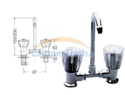 Ricambi e Accessori Camper Caravan prezzo offerta SI-61027 - Rubinetto  Miscelatore Con Snodo - SI-FI