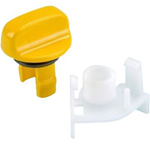 Bouton de chasse d'eau de réservoir de toilette jaune Thetford C2/3/4 2374378