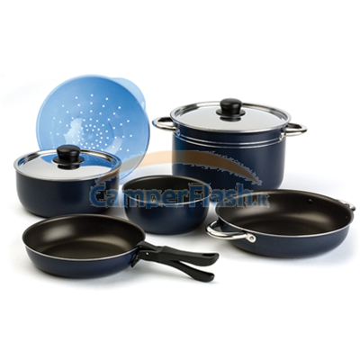 Pentole Kit Blue Sky 24 9 Pezzi Campeggio