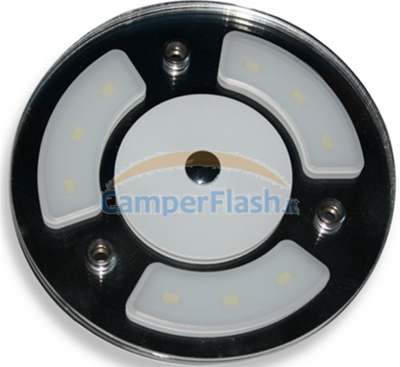 Plafonniers rond 18 leds 12V pour caravane et camping car