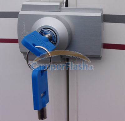 DealMux casa garage Porta di sicurezza di blocco Rolling Shutter serratura della porta tono argento w 3 Chiavi