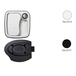 Full handle lock Zadi - Outside GRIGIO - Without Cylinder - WK39WK24G