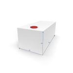 Water Tank 34X28X74 Lt 68 White