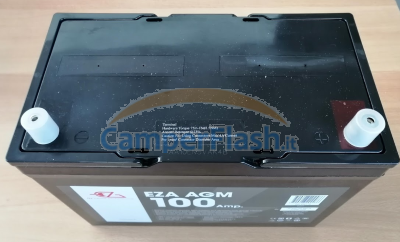 KIT 2 BATTERIE BATTERIA SERVIZI AGM SCARICA LENTA 100AH EZA 