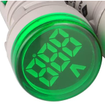 Display Voltmetro Spia 230V Presenza Rete Rotondo Verde