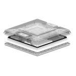 Porthole Vent 50X50 Crystal FIAMMA 01668-02D