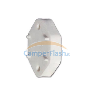 Cache-vis profil plastique 11mm blanc