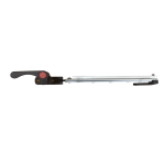 BRACCETTO COMPASSO DESTRO ALTEZZA FINESTRA  450/500 MM PULSANTE ROSSO - CAMPER