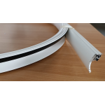 Profilo guarnizione in gomma per fasce e bandelle laterali Rimor - 4 metri - colore bianco - 1Pro020015
