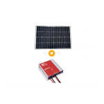 Kit placa solar fotovoltaica PERC 110W MPPT 10A EZA - PACK635