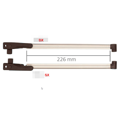 Bras De Fenêtre Seitz (Dometic) Vam500Z - Paire, Hauteur 500mm, Neufs Sous Emballage
