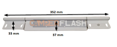 CERNIERA GARAGE IN TRE SEZIONI - LUNGHEZZA 34 CM - RIMOR - CAMPER - 1ACV080008