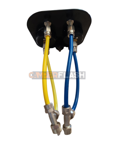 Manometro doppio  sospensioni pneumatiche -per Ford  - T9999-F