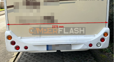 Renault / Ford Pare-chocs arrière - Brig Superbrig Sailer - Rimor - 227cm 1TER010067 (EX 1TER010007) - BLANC ACRYLLAX