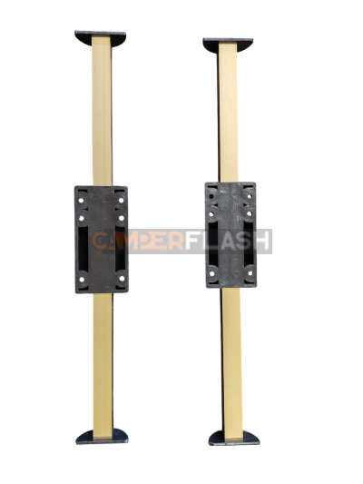 Asta Di Prolunga Regolabile A 2 Sezioni In Alluminio | 26,5-44 Cm Con Attacchi 1/4 E 3/8 | Per Treppiedi E Staffe
