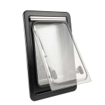 Finestra Completa Seitz S4 350X500 mm OPALINA (per bagno) - Cornice nera 