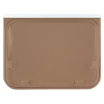 Finestra serie Italia - 1300x550 marrone - con compassi e maniglie - 5001050