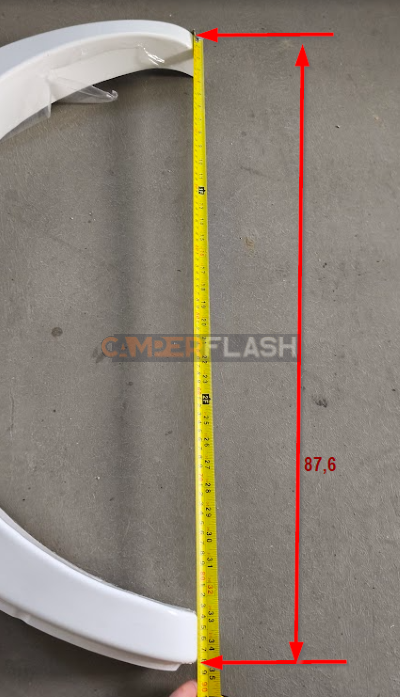 Right / left wheel arch in Acrilax - Rimor / Ahorn - 1TER040041