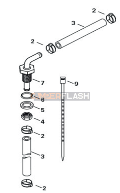 Truma kit d'aspiration 01 pour Combi Diesel nouvelle génération - A0017423