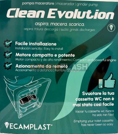 Maceratore Cassetta WC clean evolution per C200/220 Thetford - 11820.20