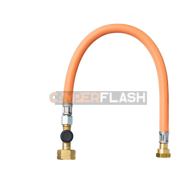 Tubo gas alta pressione 450mm Truma con sicura - G8 EU SHELL (per ES; BE, UK ed altri )   - 015 50415-06