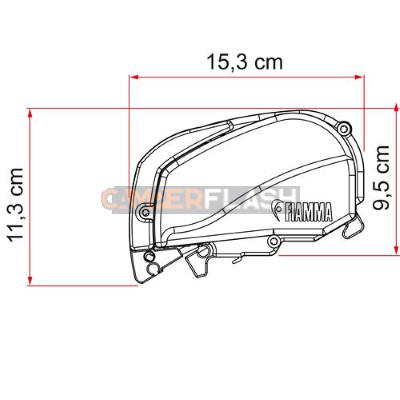 Tendalino F80 s 320 royal grey deep black FIAMMA - 07831B01R