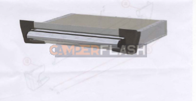 Couvercle avant pour marche coulissante - 70cm - 10638 - 856-254-0-AL00