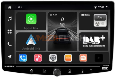 Autoradio 10.1 pollici - Sinto Monitor Macron 2Din T1003DAB - Carplay+Android - RDS/Dab / Dab+