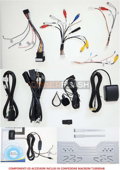 Autoradio 10.1 pollici - Sinto Monitor Macron 2Din T1003DAB - Carplay+Android - RDS/Dab / Dab+