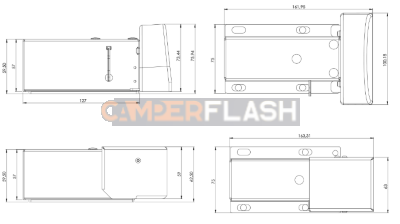 AST - automatic motorised sliding door closing system for VANs and Vans - SC1.1 R/L/H