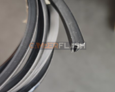 Joint de pare-chocs - 11x9 mm - Vendu au mètre - noir