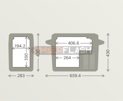 Portable Compressor Refrigerator CFF 20 - DOMETIC - 97000133104