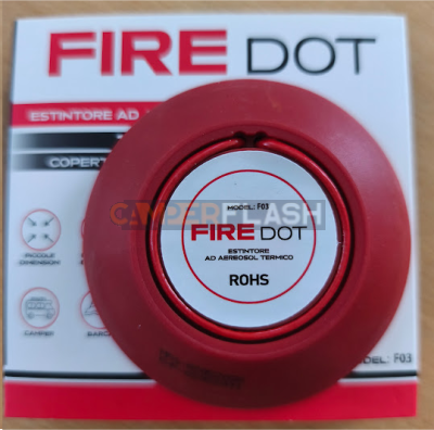 Extintor térmico de aerosol FIRE DOT - Modelo F03 - by Universal Motors