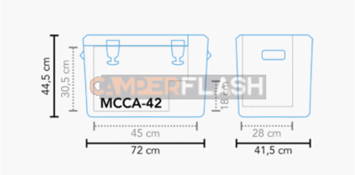 Mestic Coolbox MCCA portable fridge – 42-litre compressor model  – CO15036000M