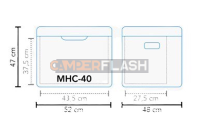 Mestic Coolbox MHC Portable Fridge – 40 litres – hybrid – 734146