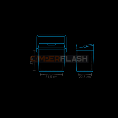 Frigo termoelettrico Mestic 28l  - 12/230V - 734154